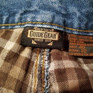 Men's Guide Gear Flannel Lined Jeans